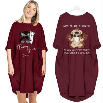Personalized Batwing Pocket Dress