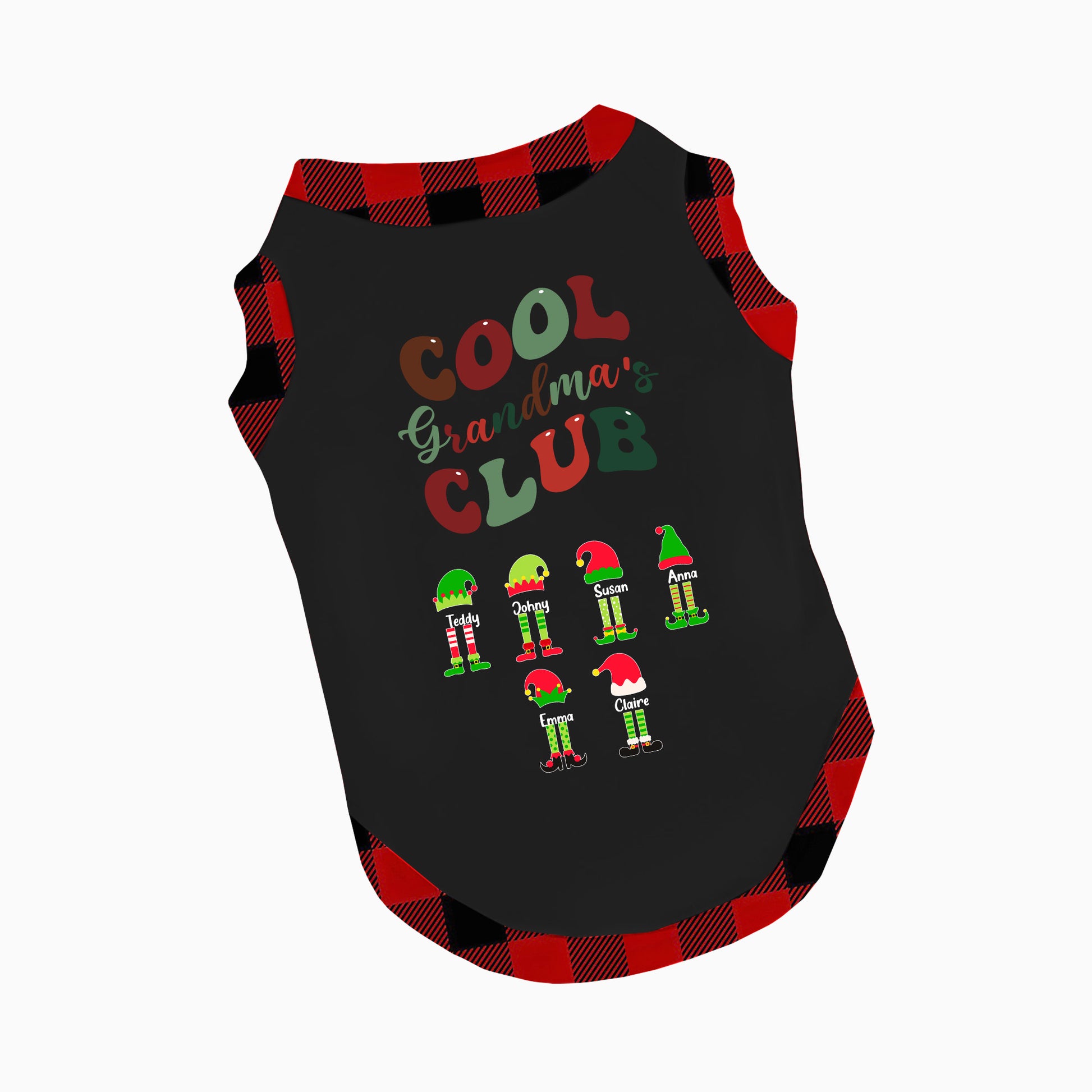 Cool Grandma's Elves Club Christmas Personalized Pajamas