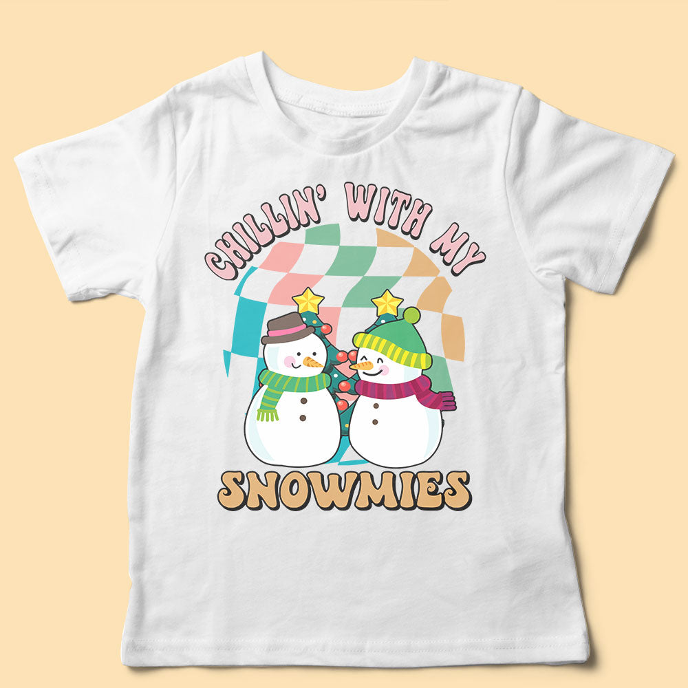 Chillin' With My Snowmies Family Christmas Shirt