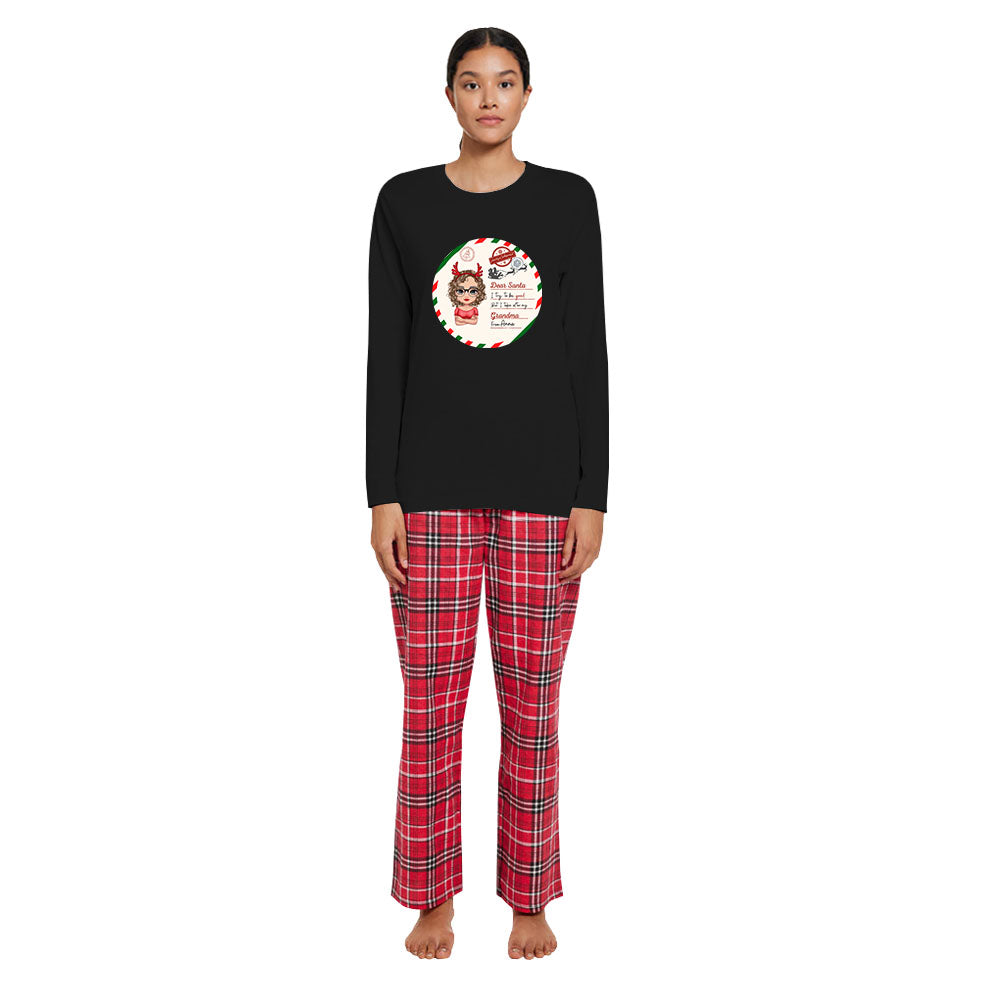 Dear Santa Matching Christmas Pajamas For Family And Pet