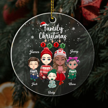 Personalized Family Christmas Ornament 2023