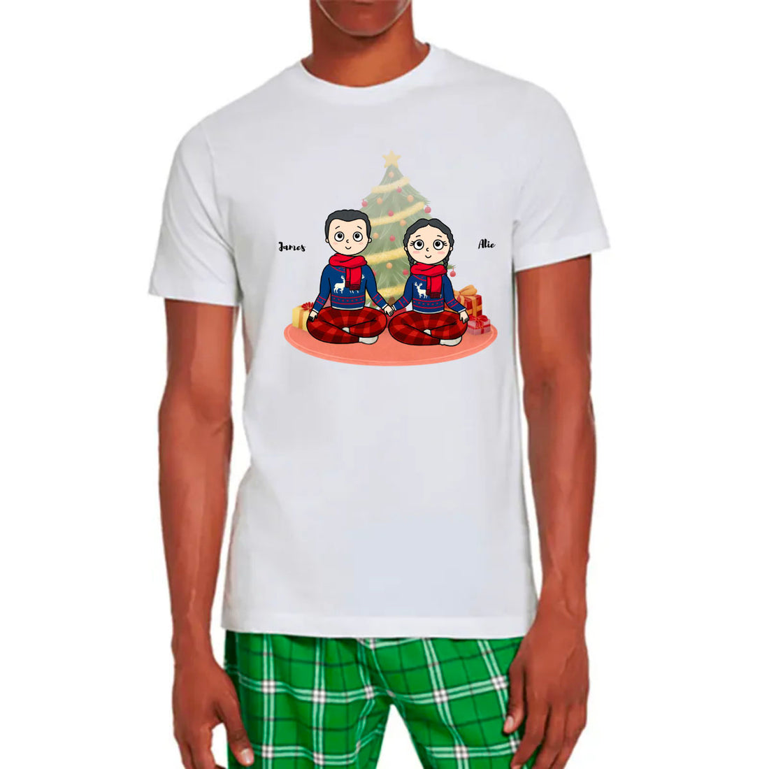 You And Me Matching Christmas Pajamas For Couples