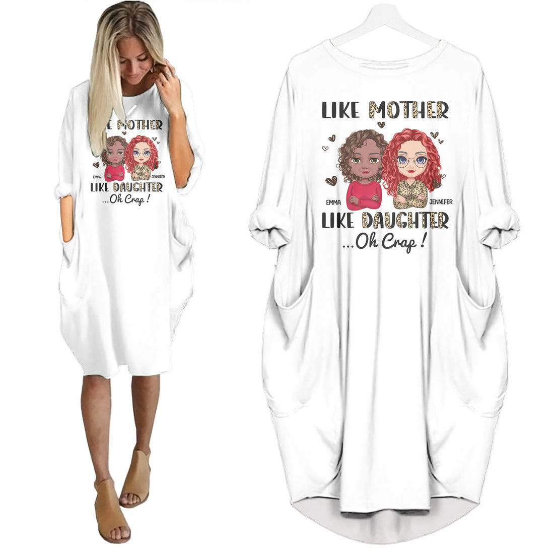 Like Mother Like Daughter Oh Craft - Personalized Pocket Dress