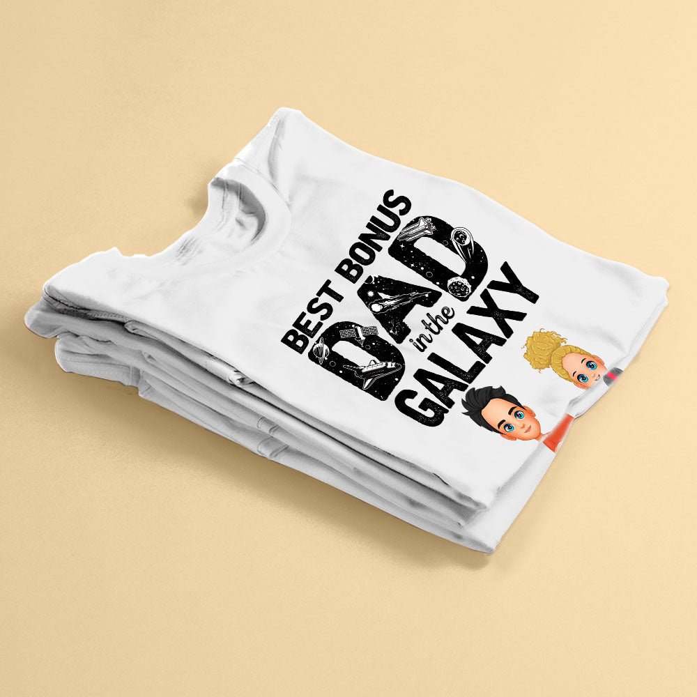 The Best Bonus Dad In The Galaxy Father's Day T-Shirt