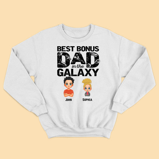 The Best Bonus Dad In The Galaxy Father's Day T-Shirt
