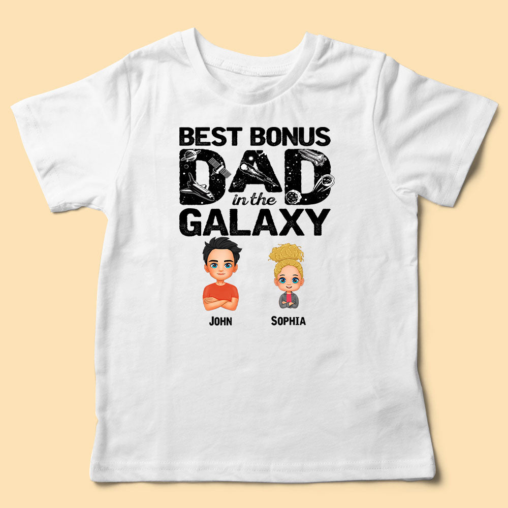 The Best Bonus Dad In The Galaxy Father's Day T-Shirt