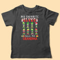 My Favorite Elves Call Me Grandma Christmas Personalized Matching Family Shirt