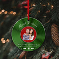 Custom Favorite Song and Photo For Couples - Personalized Ornament