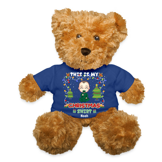 This Is My Christmas Shirt - Personalized T- Shirt Teddy Bear