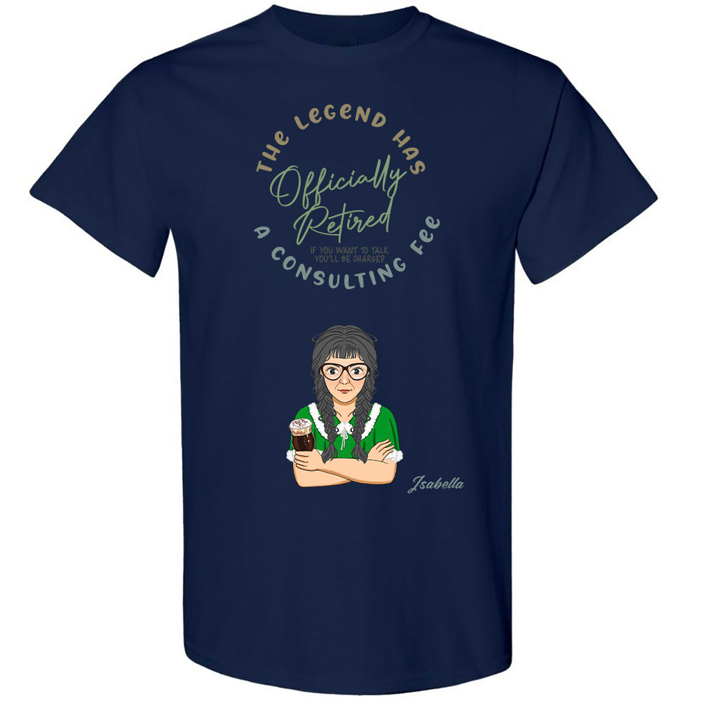 The Legend Has Officially Retired Grandma Personalized Shirt