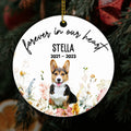 Personalized Pet Memorial Ornament Forever In Our Heart