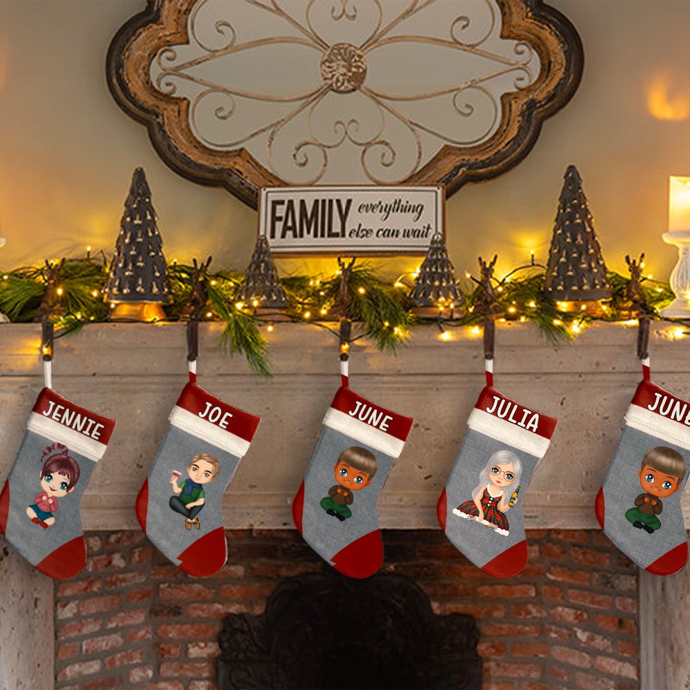 2023 Cute For Family Personalized Christmas Stocking