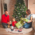 2023 Family Gather Personalized Christmas Tree Skirt