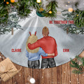 2023 For Couples Perso2023 For Couples Personalized Christmas Pencil Tree Skirtnalized Christmas Tree Skirt