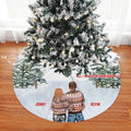 2023 For Couples Personalized Christmas Pencil Tree Skirt