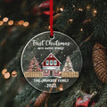 First Christmas At New House Personalized Christmas Ornaments