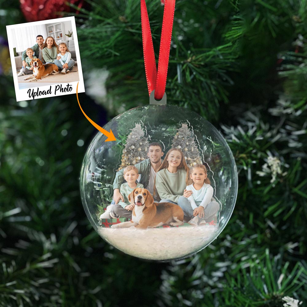 Family Christmas Custom Ball Ornament