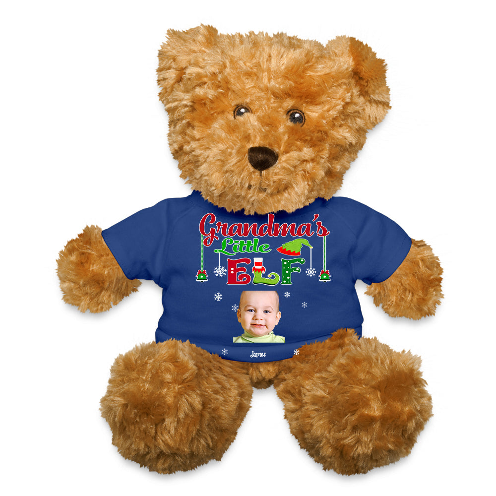 Grandma's Little Elf  - Personalized T- Shirt Teddy Bear
