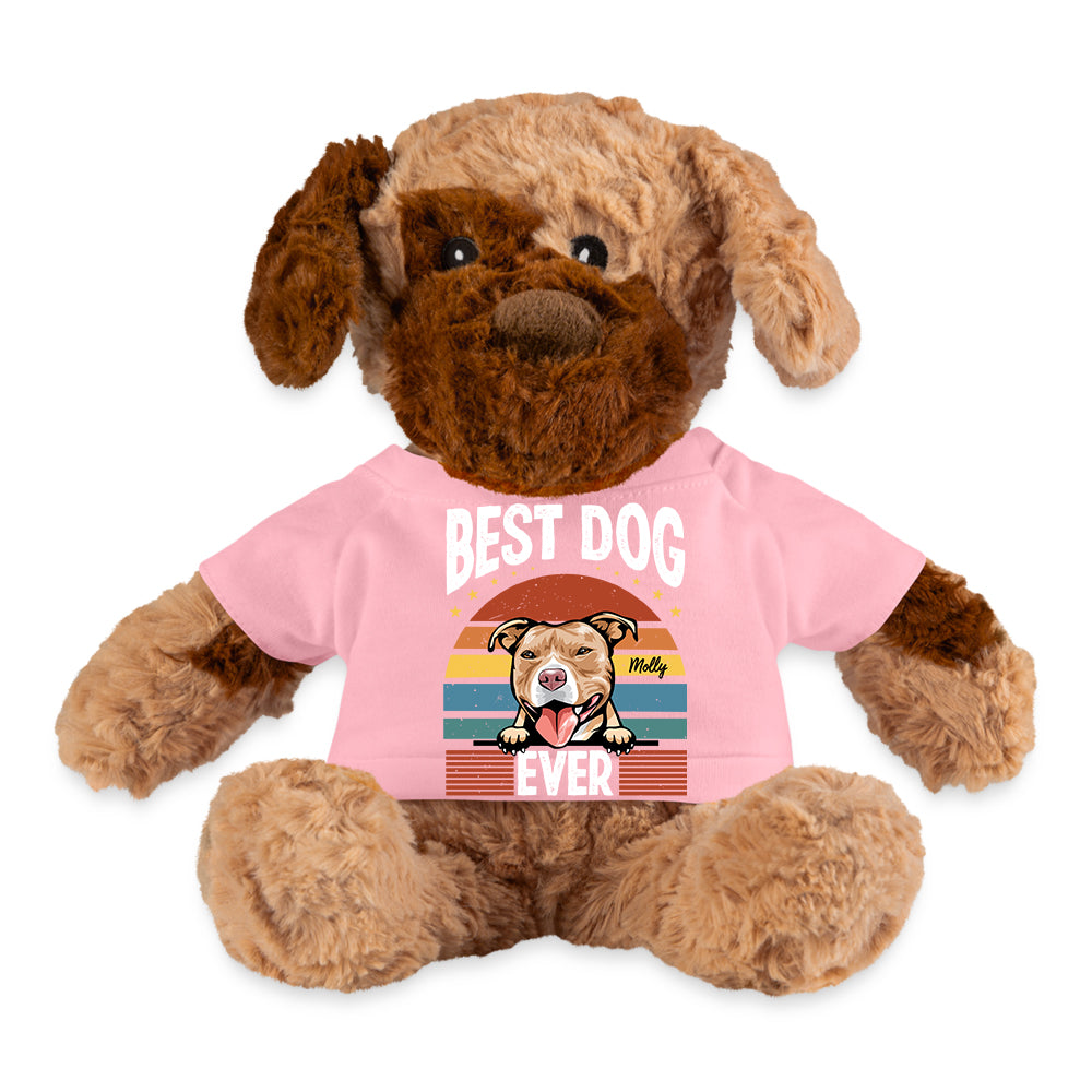 Best Dog Ever -  Personalized T- Shirt Fluffy Dog