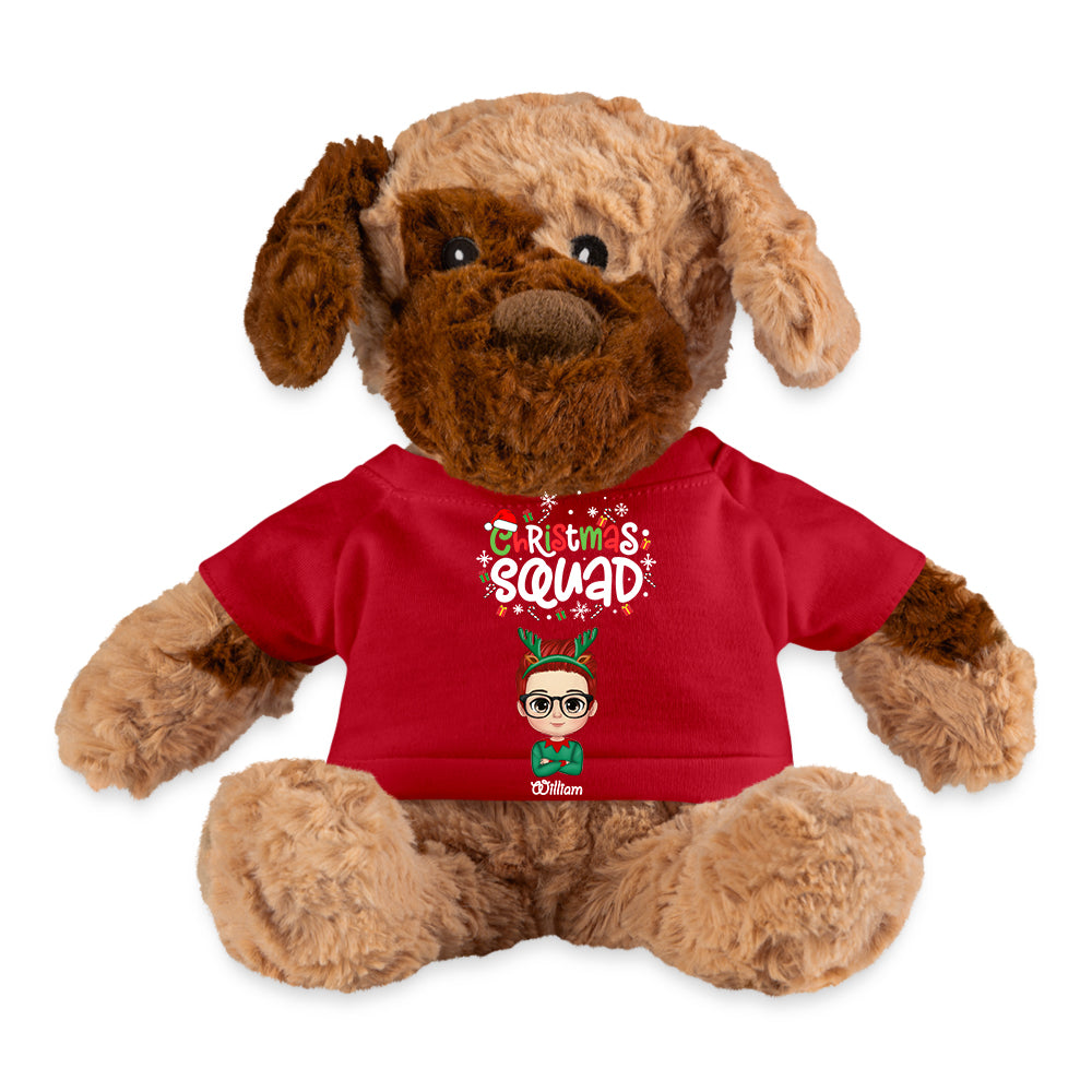 Christmas Squad -  Personalized T- Shirt Fluffy Dog