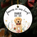 Personalized Pet Memorial Ornament Forever In Our Heart