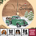 Dogs' Adventure Personalized Christmas Pencil Tree Skirt