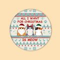 All I Need For Christmas Is Meow Personalized Cat Ornaments