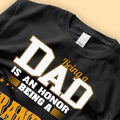 Being A Dad Is An Honor Being A Grandpa Is Priceless Custom Fathers Day Shirts