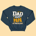 Being A Dad Is An Honor Being A Grandpa Is Priceless Custom Fathers Day Shirts