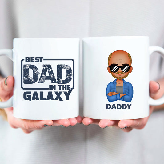Best Dad In The Galaxy Father's Day Personalized Mug
