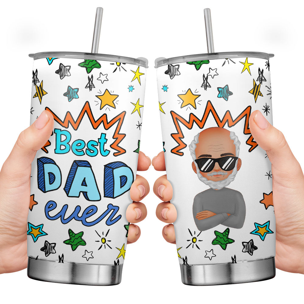 Best Dad Ever Father's Day Personalized Tumbler