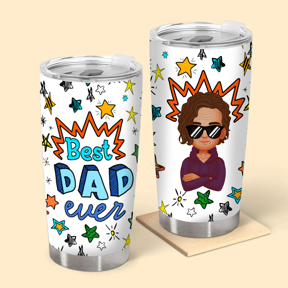 Best Dad Ever Father's Day Personalized Tumbler