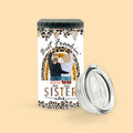 Best Freakin' Sister Ever Side By Side Personalized Can Cooler Tumbler Gift For Bestie