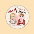 Besties Forever - Personalized Ceramic Christmas Ornament New Version