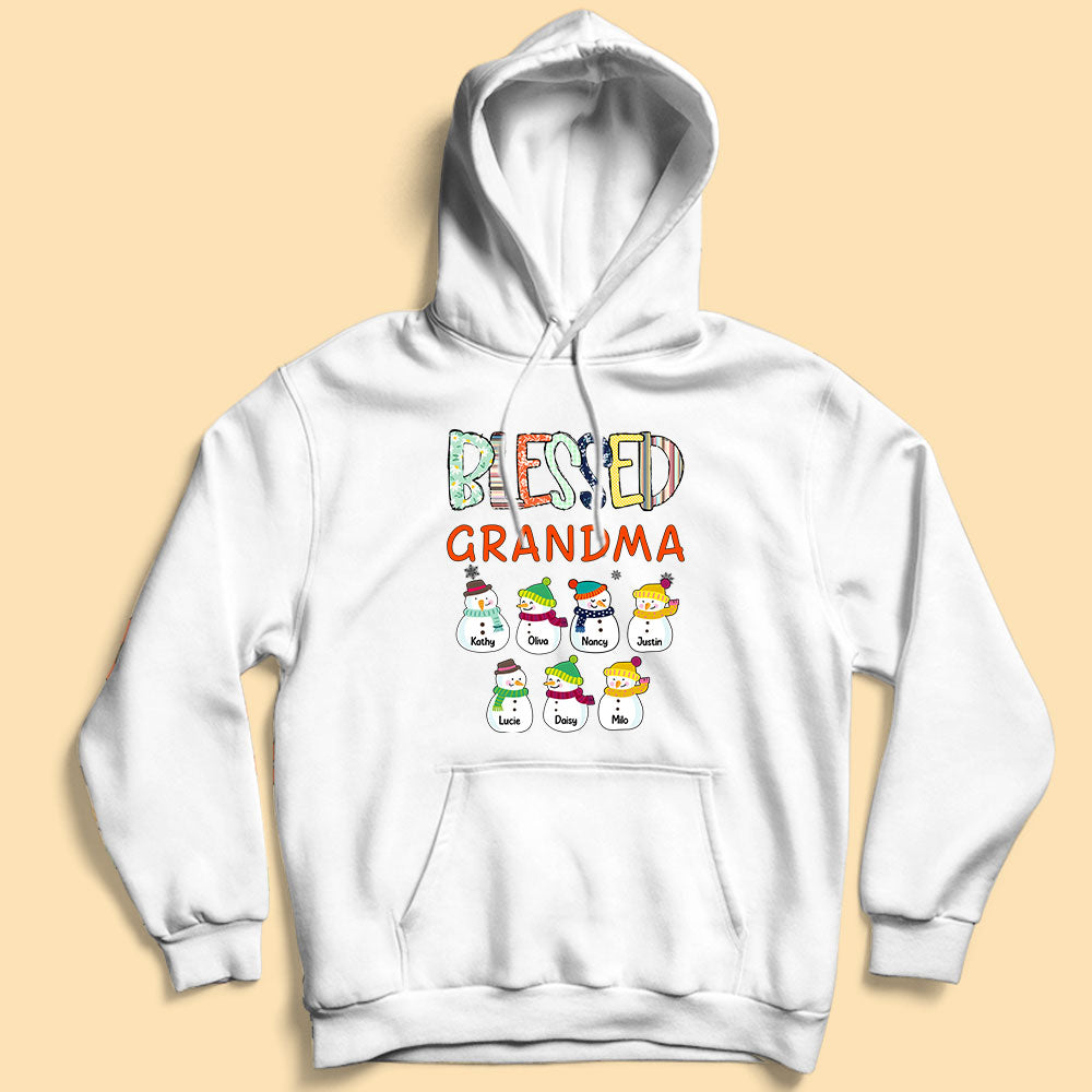 Blessed Grandma Personalized Christmas Shirt