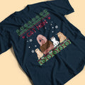 Cat Mom Personalized Adult Ugly Christmas Sweater