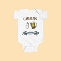 Cheers To Our First Father's Day Personalized Baby Bodysuit