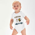 Cheers To Our First Father's Day Personalized Baby Bodysuit