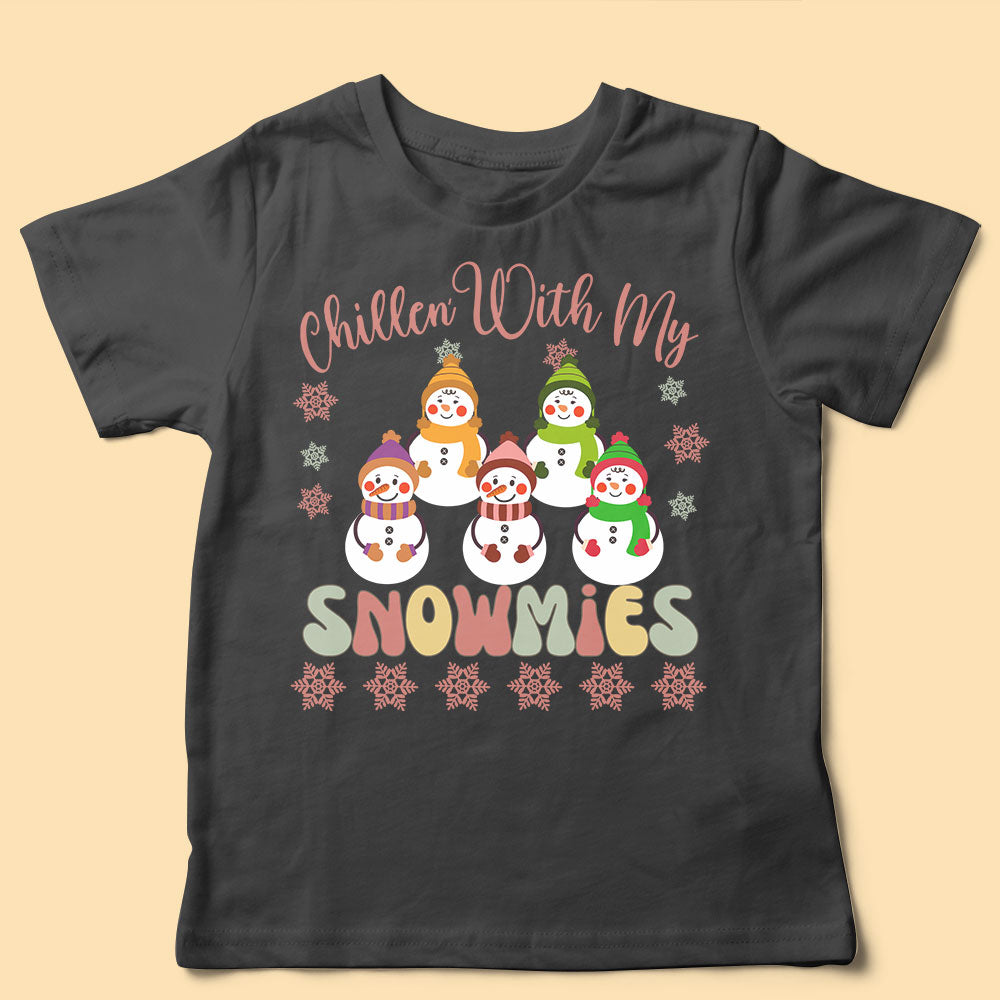 Chillin With My Snowmies Personalized Christmas Shirt