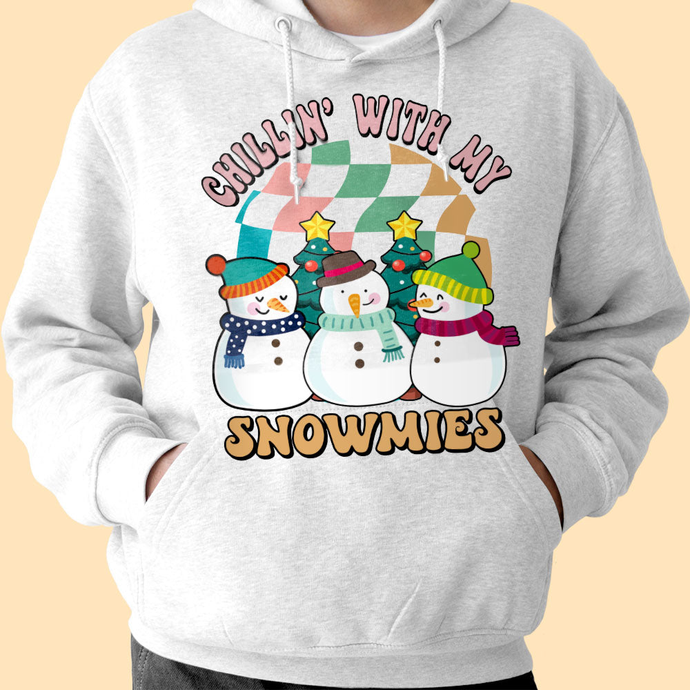 Chillin' With My Snowmies Family Christmas Shirt