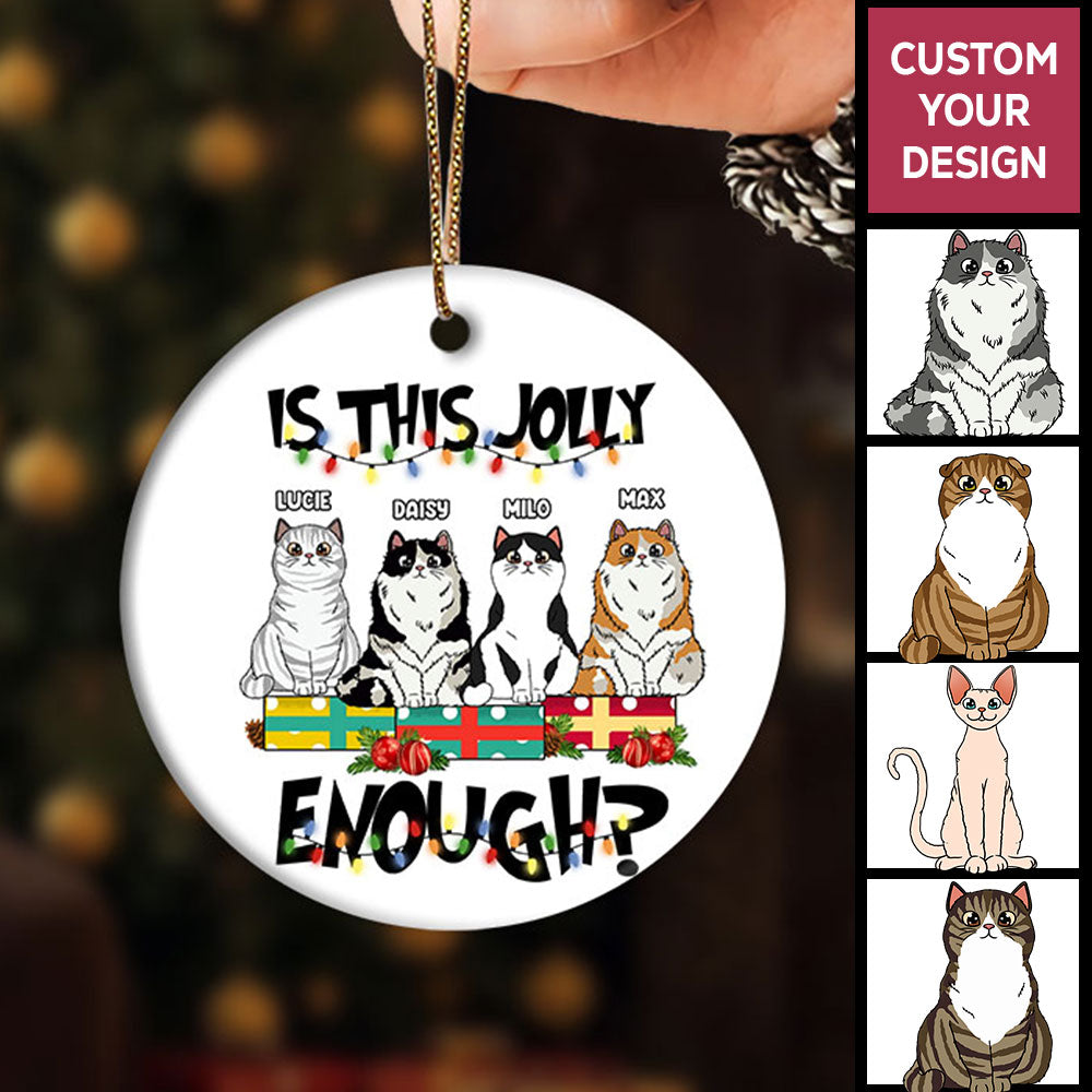 Christmas Personalized Ornament For Cat Lovers