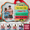 Christmas Couple I Want To Annoy For The Rest Of My Life - Personalized Ornament