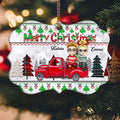 Christmas Gifts For Couples - Personalized Custom Medallion Aluminum OrnamentChristmas Gifts For Couples - Custom Medallion Ornament