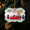 Christmas Gifts For Couples - Personalized Custom Medallion Aluminum OrnamentChristmas Gifts For Couples - Custom Medallion Ornament