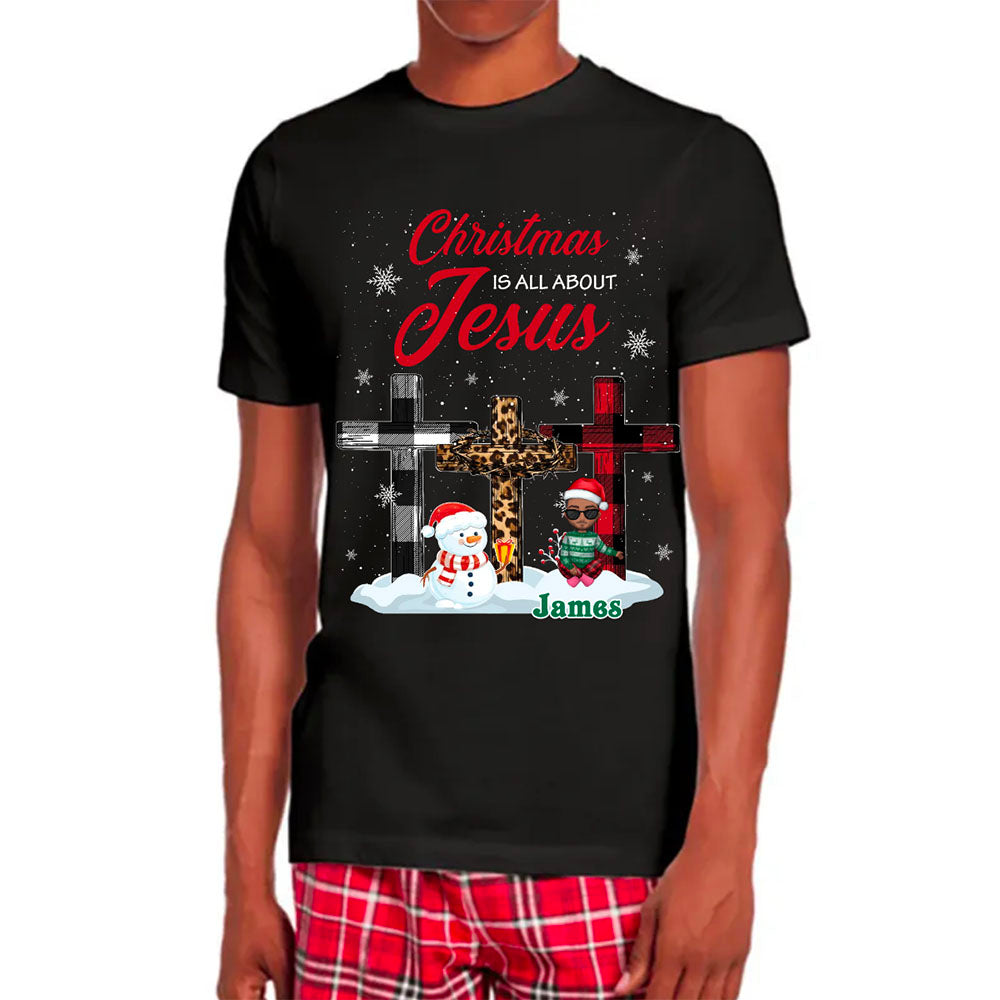 Christmas Is All About Jesus Matching Christmas Pajamas Family