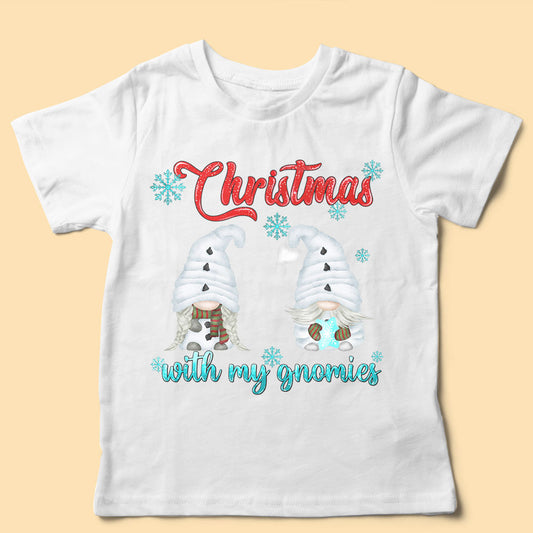 Christmas With My Gnomies Custom Christmas Shirts For Family
