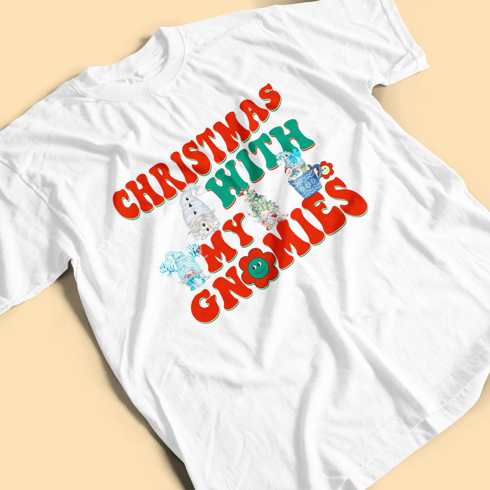 Christmas With My Gnomies Personalized Family Christmas Shirts