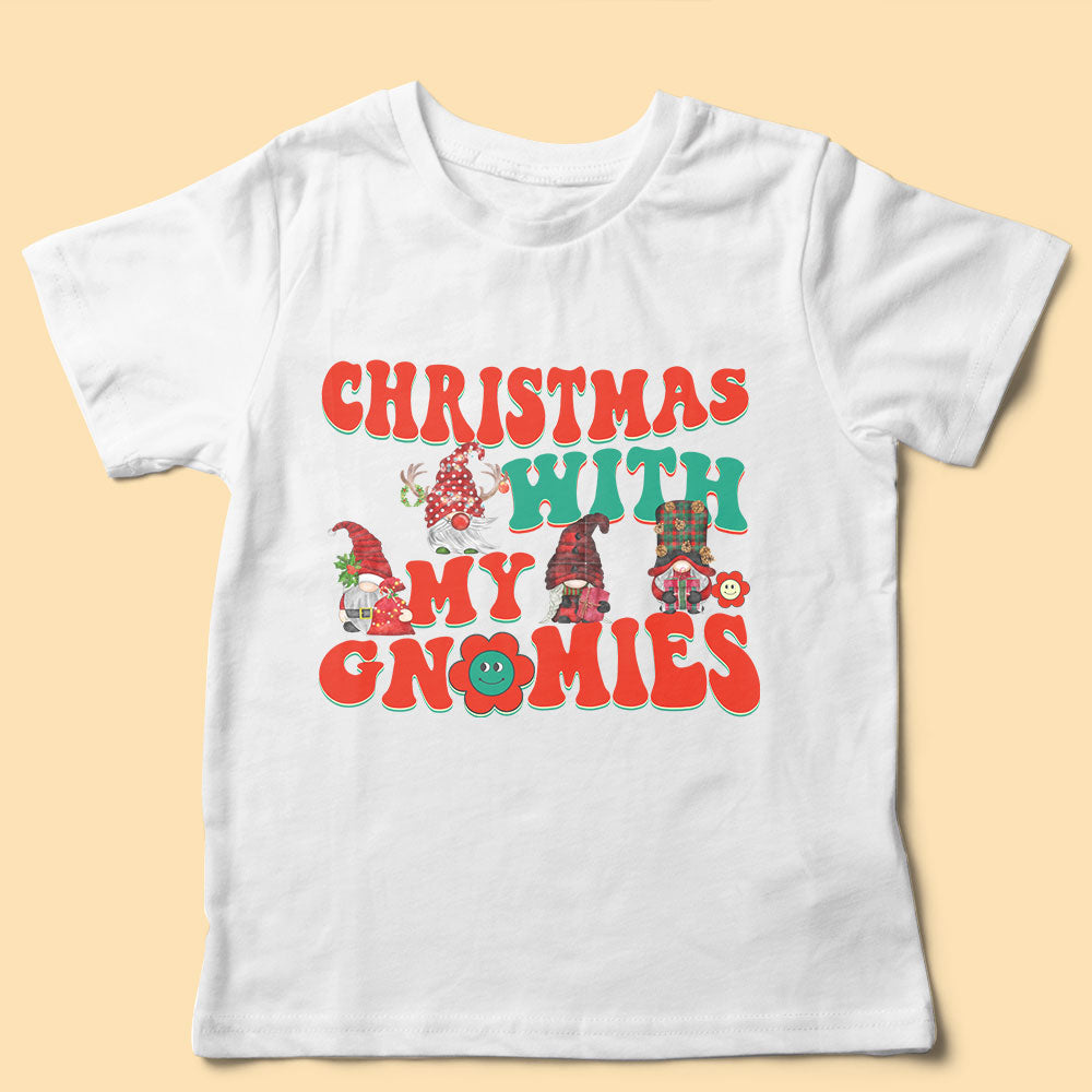 Christmas With My Gnomies Personalized Family Christmas Shirts