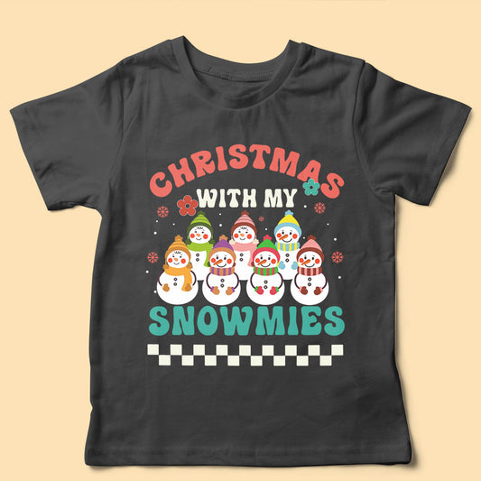 Christmas With My Snowmies Custom Family Christmas Shirts