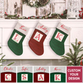 Classic Monogram Personalized Christmas Stocking